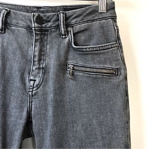 ALL SAINTS Biker Inspired Jeans Washed Grey